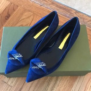 Rupert Sanderson Asiago suede pointed toe flats